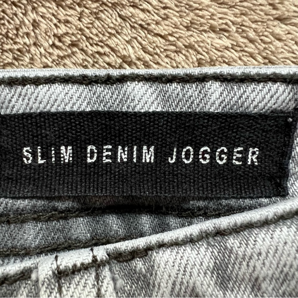 Cotton-On Gray Faded Wash Slim Denim Slouch Jogger Pants Women's Size 28 - Picture 9 of 12